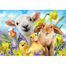A4 Farm Friends 9 Piece Wooden Puzzle  